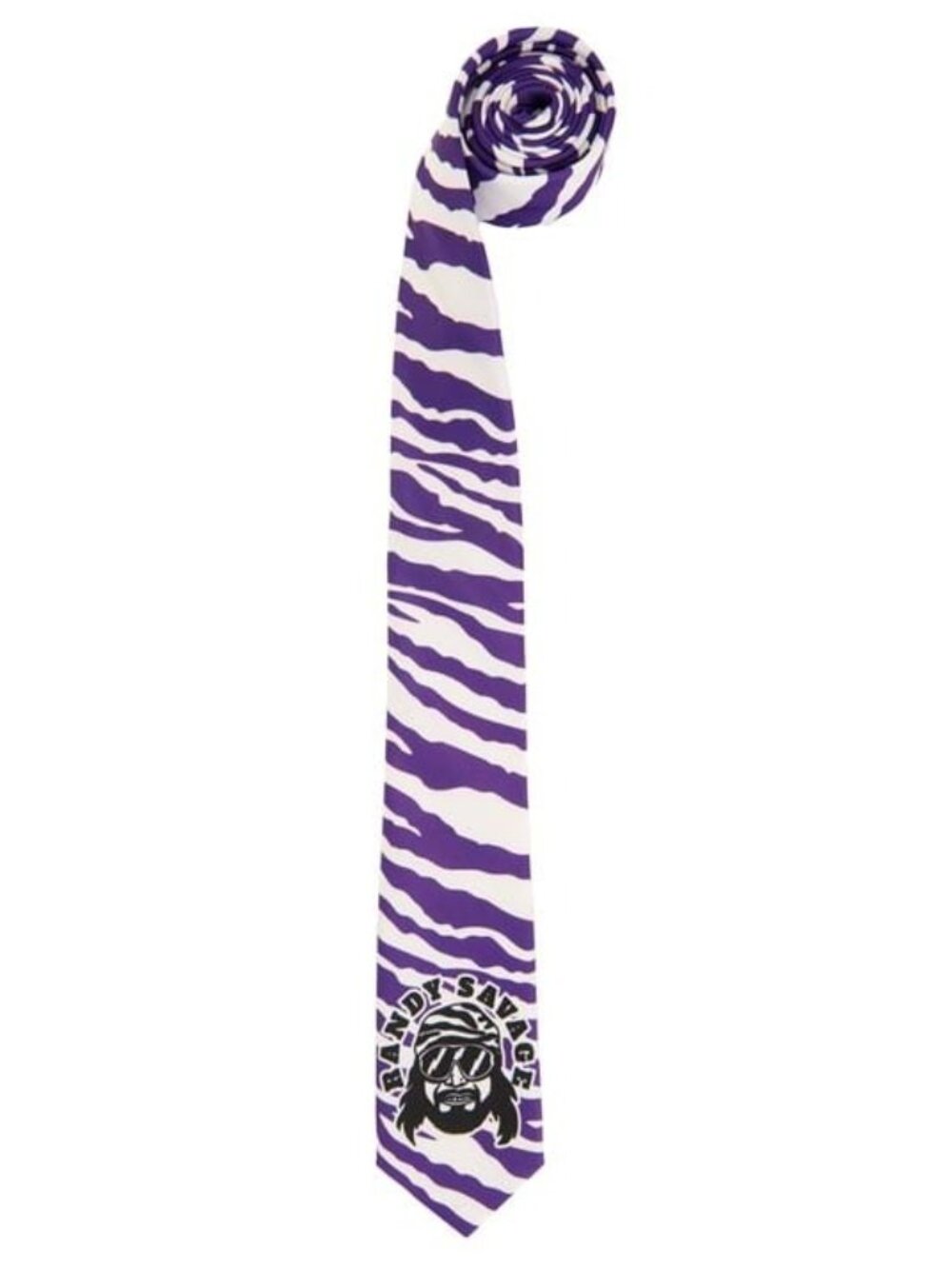 WWE Men’s Macho Man Randy Savage Purple White Tie NEW NWT